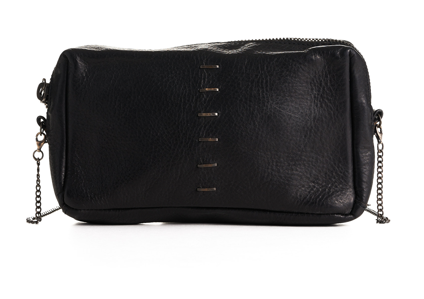 daniele basta leather and silver bags - FRONT
